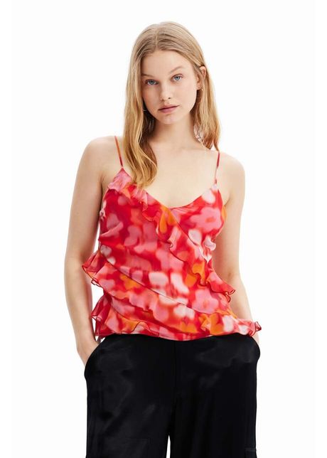 Desigual bluza culoarea rosu