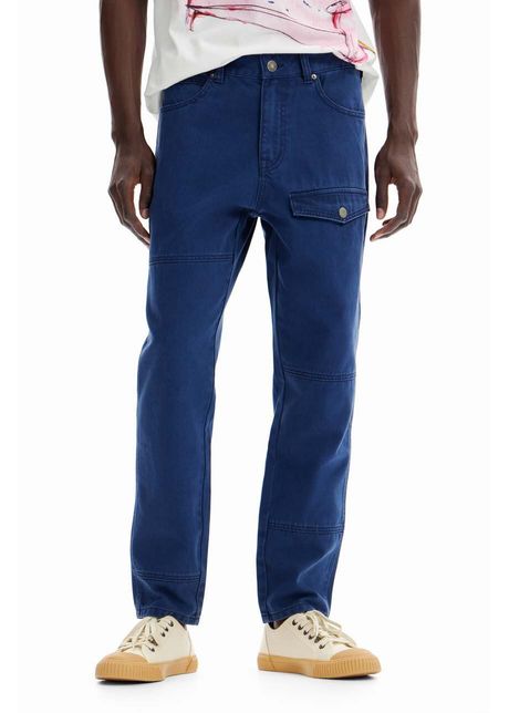 Desigual jeansi barbati culoarea albastru marin