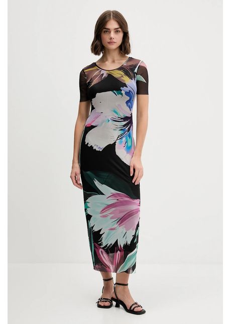 Desigual rochie BERNADETTE culoarea negru, 25WWVK19