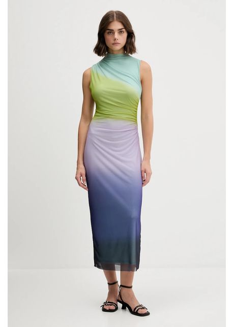 Desigual rochie LOLA culoarea violet, maxi, mulata, 25WWVK18