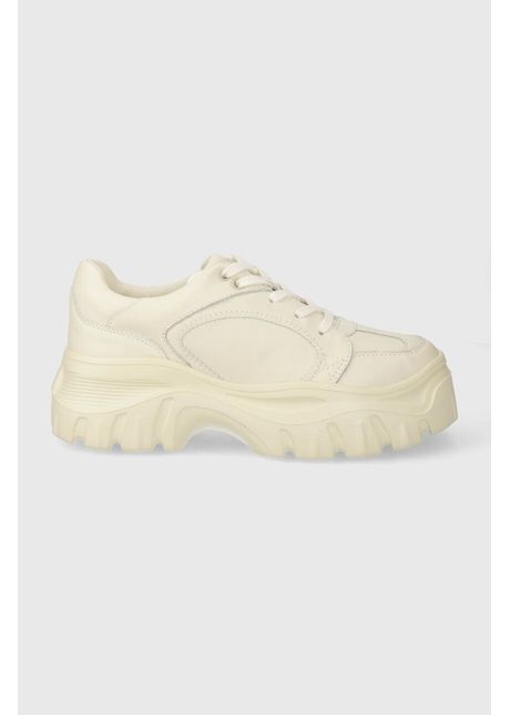 Desigual sneakers din piele chunky culoarea bej 24sskl01 1011
