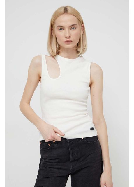Desigual top femei culoarea bej