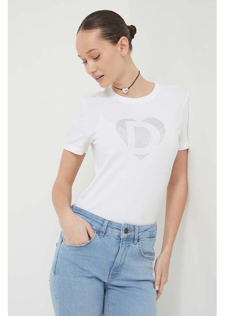 Desigual tricou femei culoarea alb
