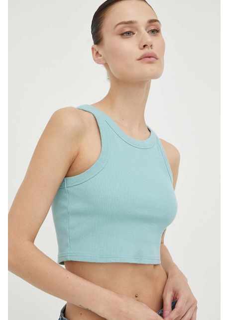 Deus ex machina top femei culoarea turcoaz