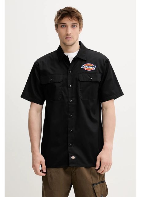 Dickies c ma culoarea negru cu guler clasic relaxed dk0a4xrrblk1