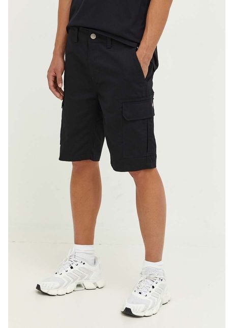 Dickies pantaloni scur i din bumbac millerville culoarea negru dk0a4xedblk1 black