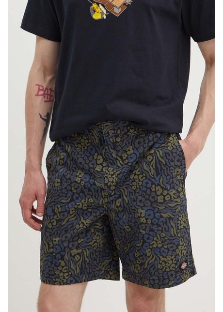 Dickies pantaloni scurti din bumbac saltville culoarea albastru marin dk0a4ysh
