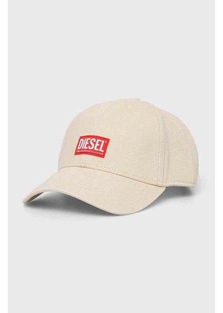 Diesel apc de baseball din bumbac culoarea bej cu imprimeu a11360 0blaa
