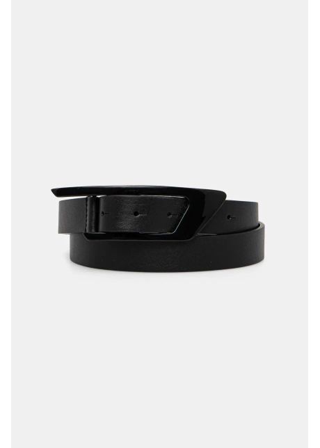 Diesel curea de piele d logo b dlogo ii belt barbati culoarea negru x09916 pr227