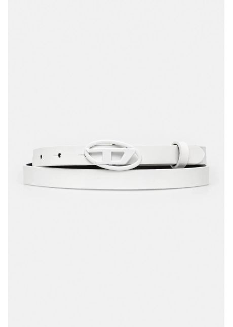 Diesel curea de piele play d b play 15 belt femei culoarea alb x10323 pr271