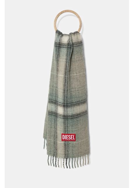 Diesel esarfa din amestec de lana s bestro culoarea gri modelator a15117 0hnak