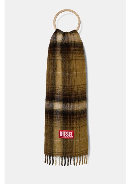 Diesel esarfa din amestec de lana s bestro culoarea maro modelator a15117 0hnak