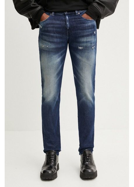 Diesel jeansi 2019 d strukt barbati culoarea albastru marin a03558 09j56