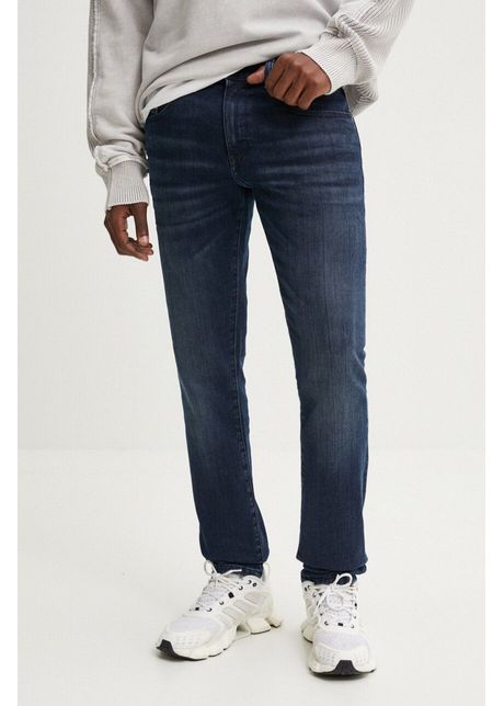 Diesel jeansi 2019 d strukt l 34 pantaloni barbati culoarea albastru marin a03563 0grdj
