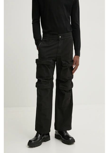Diesel pantaloni de bumbac p danzel culoarea negru cu fitcargo a14759 0skae