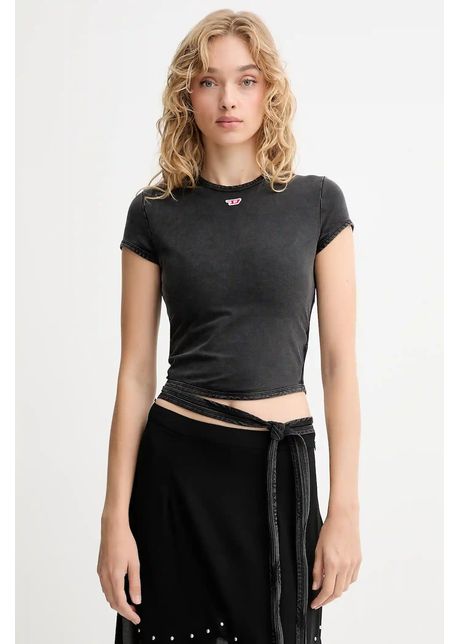 Diesel tricou T-BUNNY-TAIL-R1 culoarea gri, A19520.0KIBY