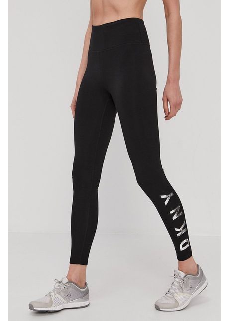 Dkny colan i femei culoarea negru cu imprimeu