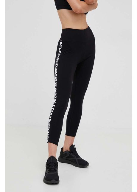 Dkny colanti femei culoarea negru cu imprimeu