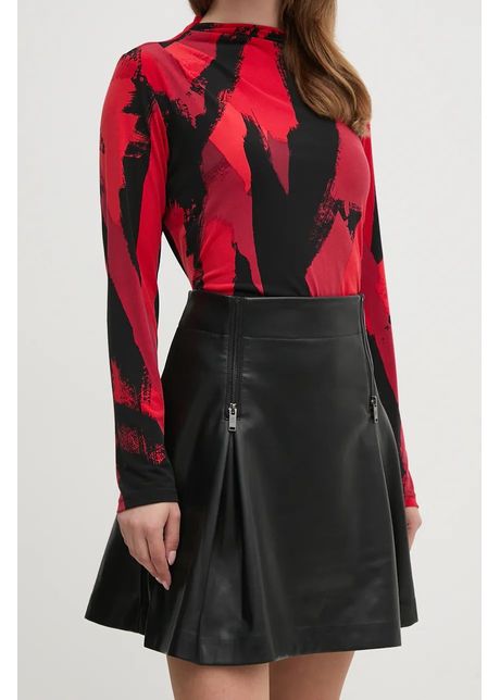 Dkny fusta culoarea negru mini evazati p4gntudo