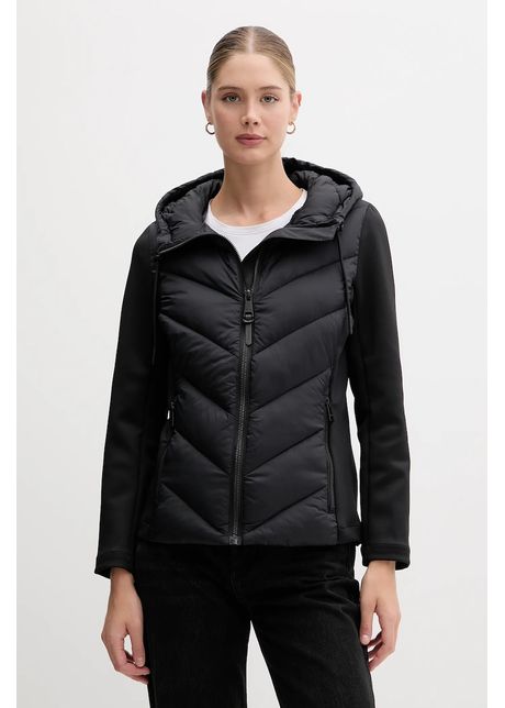 Dkny geacă culoarea negru, de tranziție, DLEMPR06