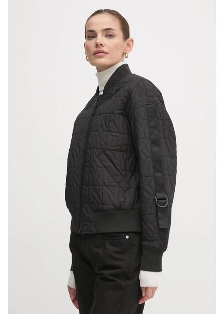Dkny geaca bomber femei culoarea negru de tranzitie p4mj6y20