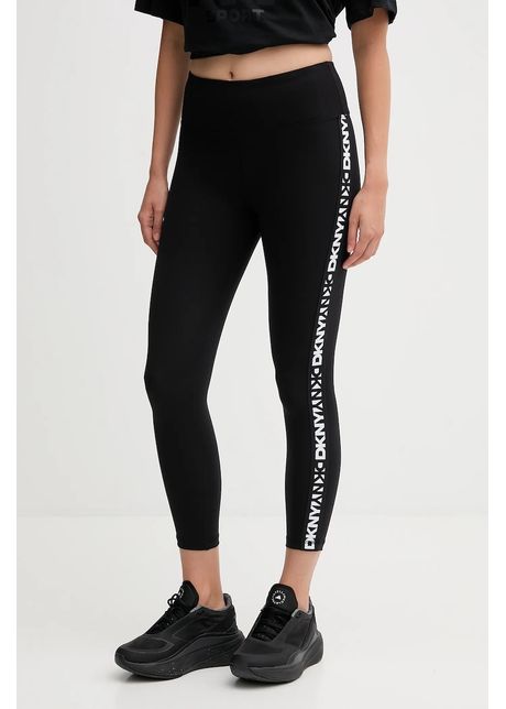 Dkny leggings culoarea negru, cu imprimeu, DP5P3523