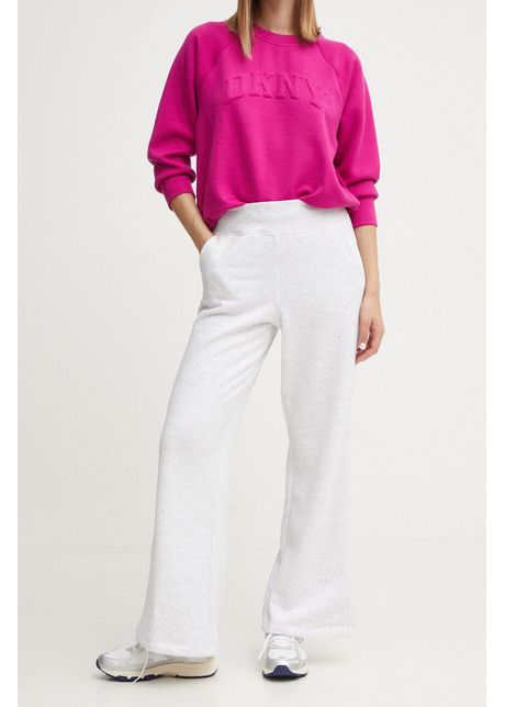 Dkny pantaloni de trening culoarea gri melanj dp4p3473