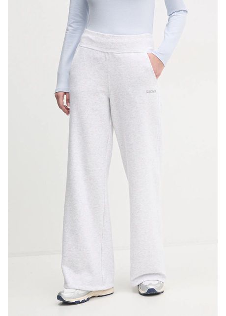 Dkny pantaloni de trening culoarea gri neted dp5p3546