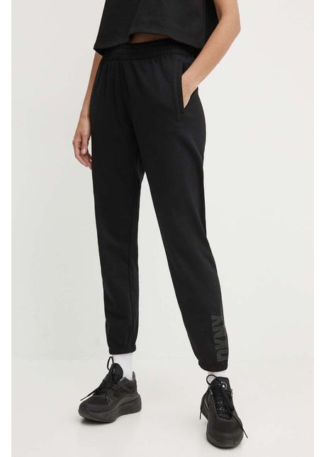 Dkny pantaloni de trening culoarea negru cu imprimeu dp4p3394