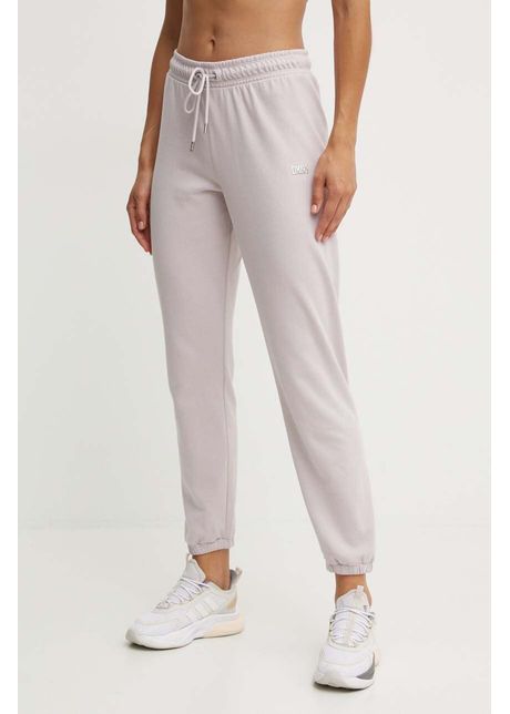 Dkny pantaloni de trening culoarea violet cu imprimeu