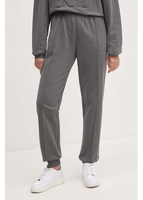 Dkny pantaloni de trening din bumbac culoarea gri neted d2b4a140