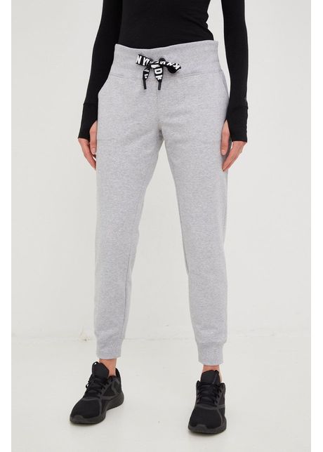 Dkny pantaloni de trening femei culoarea gri melanj