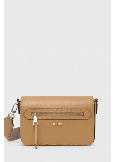 Dkny poseta de piele culoarea bej r42e3e21