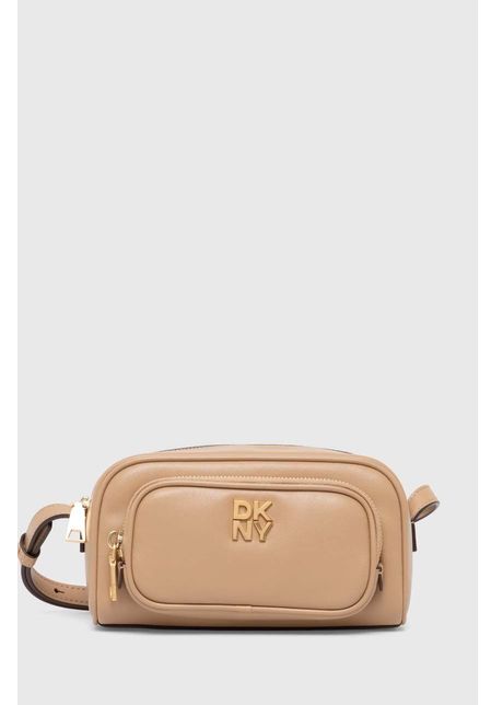 Dkny poseta de piele culoarea bej r42eke53