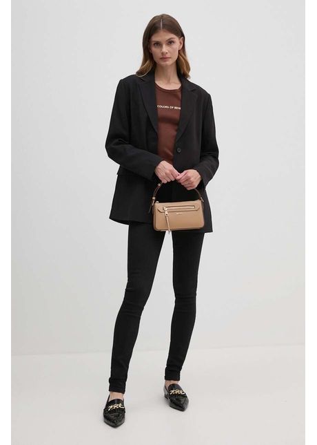 Dkny poseta de piele culoarea bej r42hke18