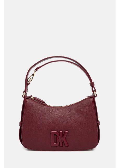 Dkny poseta de piele culoarea bordo r433kf67