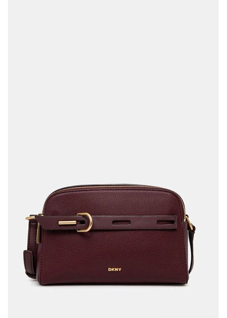 Dkny poseta de piele culoarea bordo r44eai69