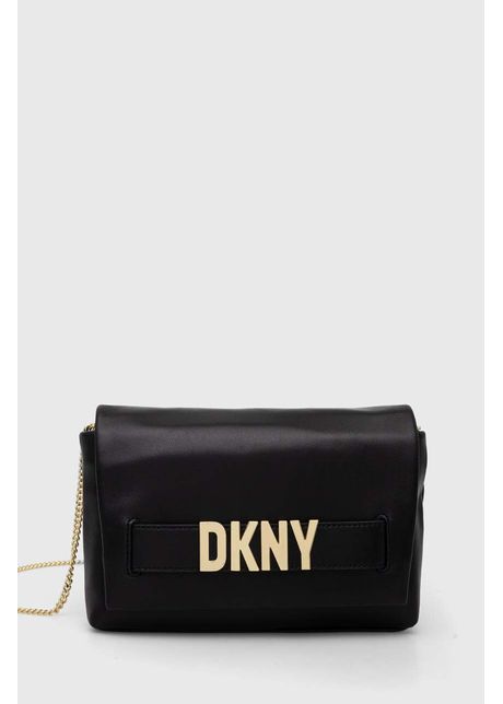 Dkny poseta de piele culoarea negru