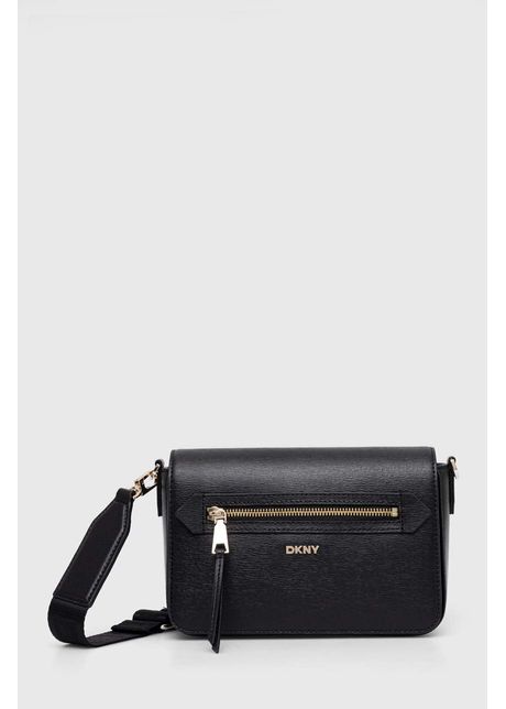Dkny poseta de piele culoarea negru r42e3e21