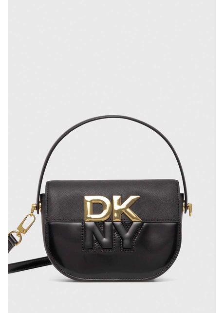 Dkny poseta de piele culoarea negru r42eke28