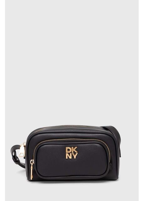 Dkny poseta de piele culoarea negru r42eke53