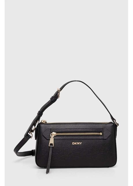 Dkny poseta de piele culoarea negru r42hke18