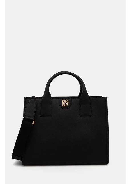 Dkny poseta de piele culoarea negru r43akq11