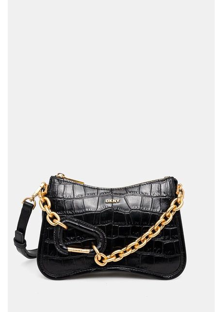 Dkny poseta de piele culoarea negru r43epg47
