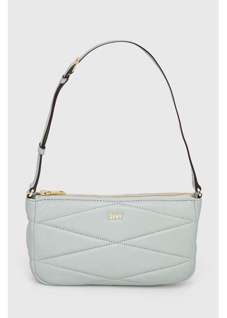 Dkny poseta de piele culoarea turcoaz
