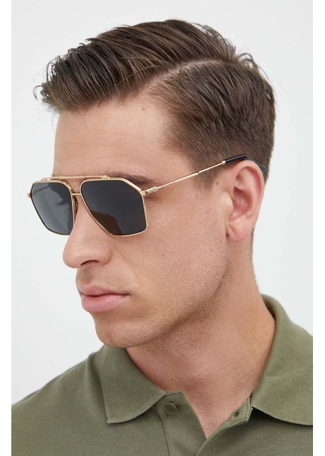 Dolce gabbana ochelari de soare barbati culoarea auriu
