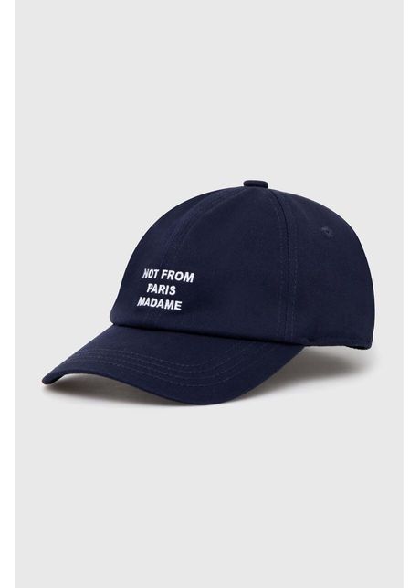 Dr le de monsieur apc de baseball din bumbac la casquette slogan culoarea albastru marin cu imprimeu perm cp151 co138 ny