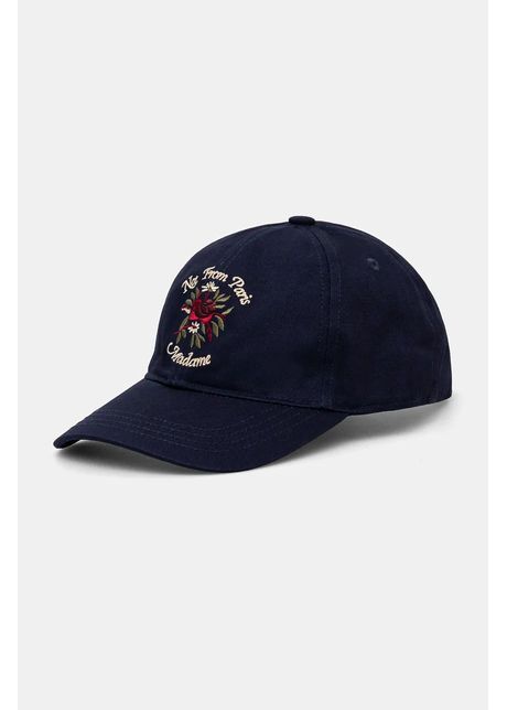 Dr le de monsieur apc de baseball din bumbac la casquette slogan fleurs culoarea albastru marin cu imprimeu e cp153 co138 dny