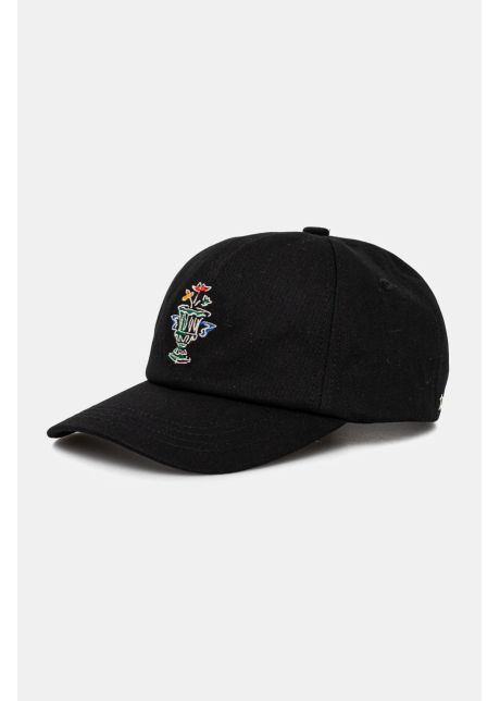 Dr le de monsieur apc de baseball din bumbac la casquette vase culoarea negru cu imprimeu f cp165 co138 bl