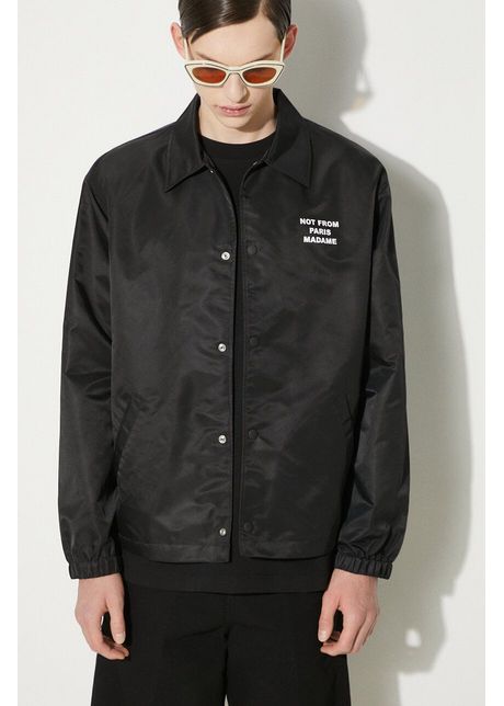 Dr le de monsieur geac cu aspect de c ma la veste slogan culoarea negru de tranzitie perm jt183 pa014 bl
